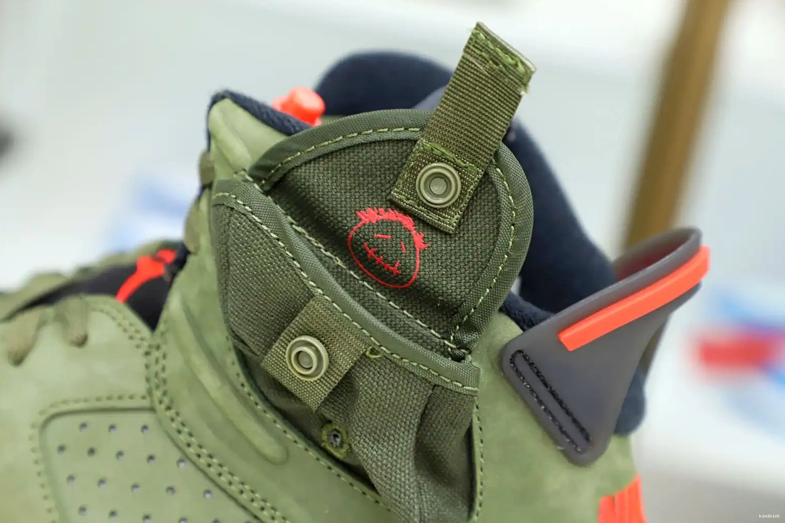 Kimikick TRAVIS RETRO JORDAN AIR X 6 SCOTT 'OLIVE' 0422